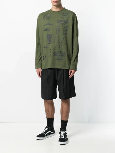 Shop Ktz Multi-stamp Sweatshirt In Green