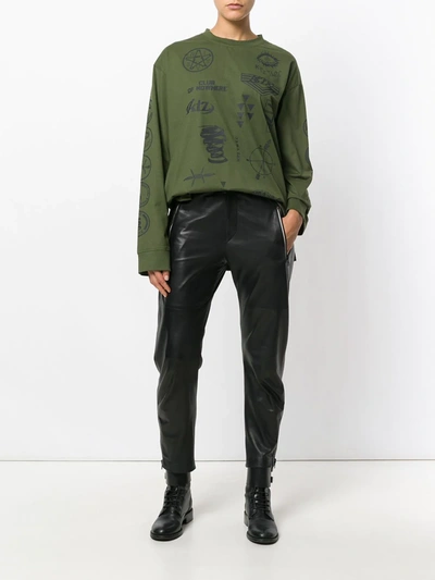 Shop Ktz Multi-stamp Sweatshirt In Green