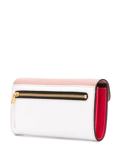 Shop Marni Bellows Strap Wallet In White