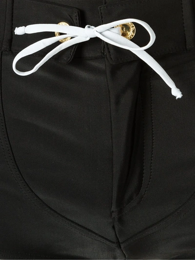 Shop Amir Slama Panelled Drawstring Trunks In Black