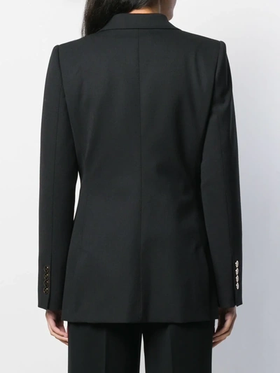 Shop Dolce & Gabbana Peaked Lapel Blazer Jacket In Black