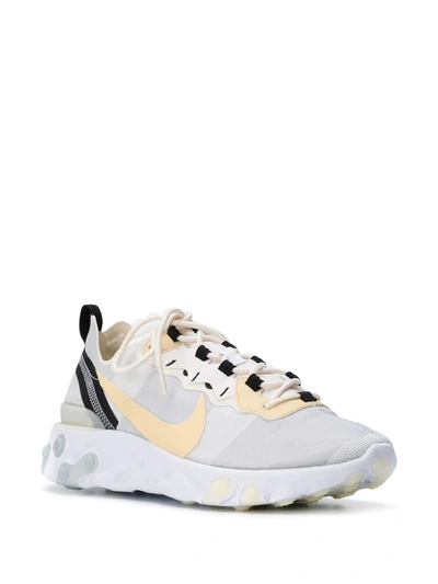 NIKE REACT ELEMENT 55 TRAINERS - 白色