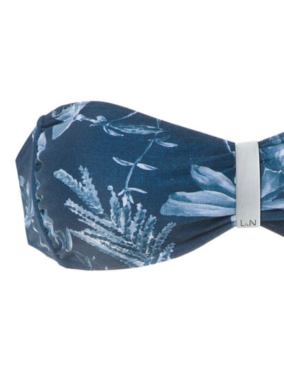 Shop Lygia & Nanny Ester Printed Bikini Set In Blue