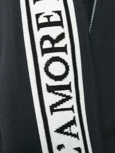 Shop Dolce & Gabbana Striped Track Jacket In Black