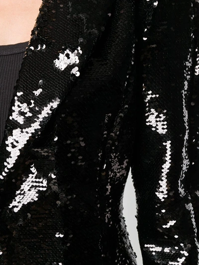 Philipp Plein Sequin Embellished Blazer In Black