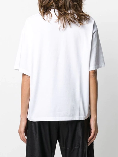 Shop Mm6 Maison Margiela 6-print T-shirt In White