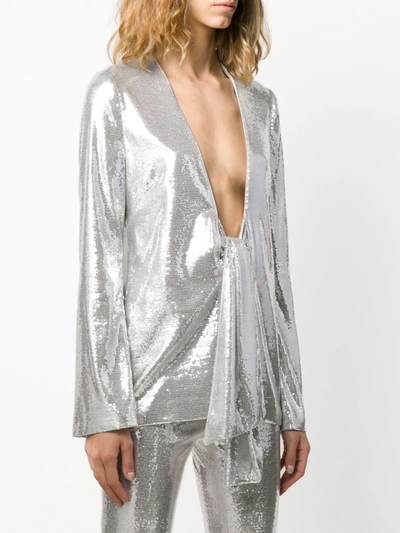 Shop Galvan Ando Jacket In Silver