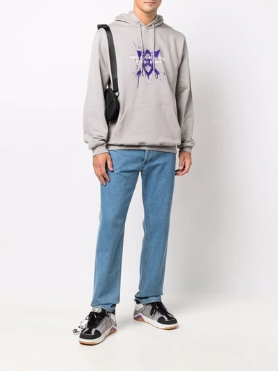 Daily Paper Gray Lukus Hooded Sweatshirt In Grau