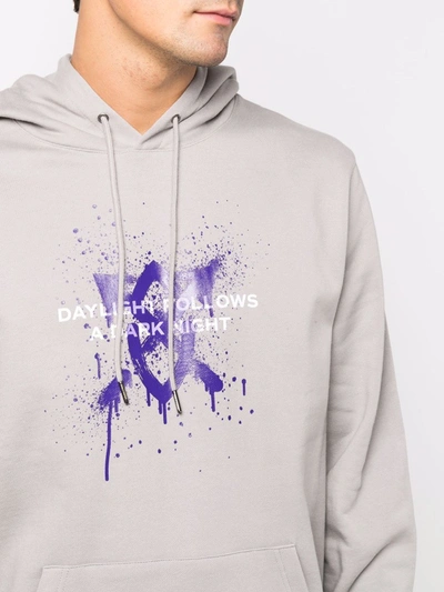 Daily Paper Gray Lukus Hooded Sweatshirt In Grau