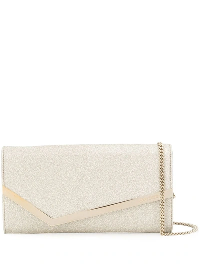 Shop Jimmy Choo Emmie Clutch In Metallic