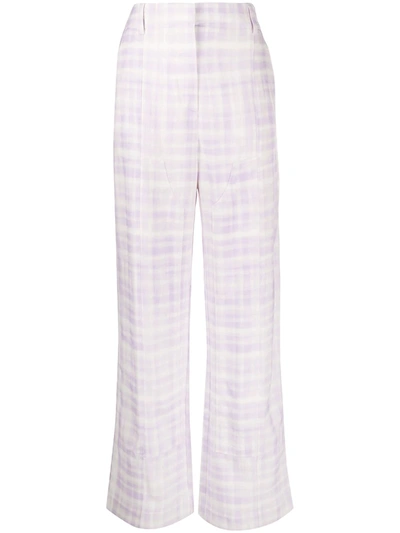 Shop Jacquemus Le Pantalon Estero Trousers In Purple