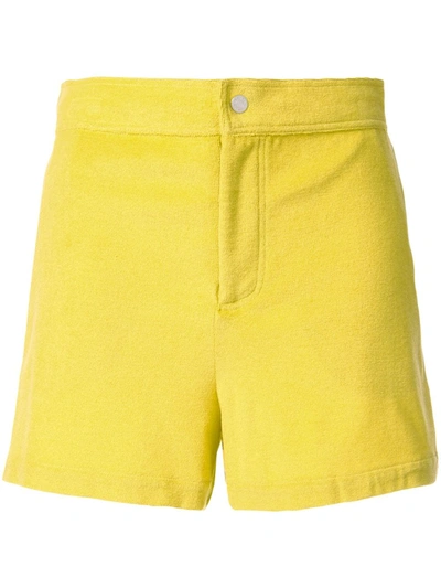 Pre-owned Hermes 1990s  High-waisted Shorts In Yellow