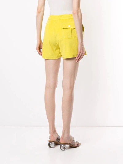 Pre-owned Hermes 1990s  High-waisted Shorts In Yellow