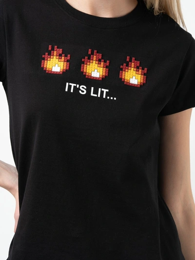 Shop Mostly Heard Rarely Seen 8-bit It's Lit T-shirt In Black