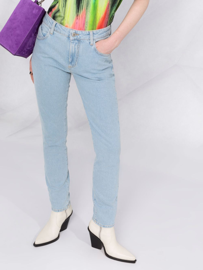 Attico Straight-leg Boyfriend Jeans In Blue