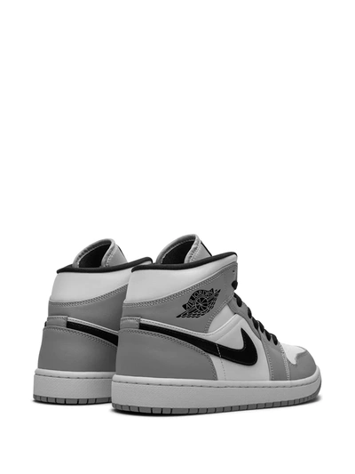 Shop Jordan Air  1 Mid "light Smoke Grey" Sneakers