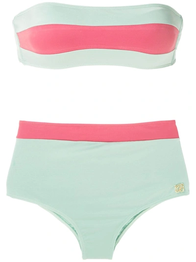 Shop Brigitte Hot Pant Bikini Set In Multicolour