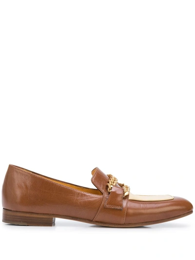 Shop Madison.maison Gioia Flat Loafers In Brown