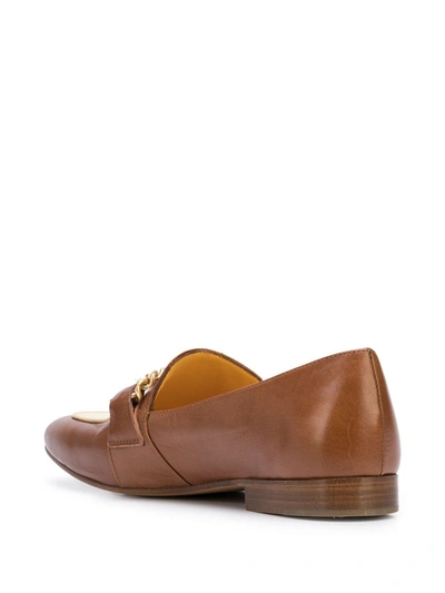 Shop Madison.maison Gioia Flat Loafers In Brown