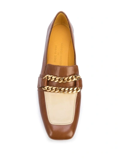 Shop Madison.maison Gioia Flat Loafers In Brown