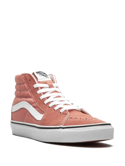 Vans Sk8 High Top Sneakers Color Theory Auburn In Pink