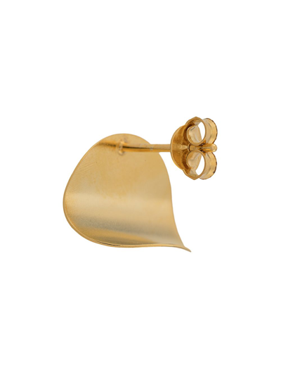 Shop Hsu Jewellery Disc-curve Earrings In Gold
