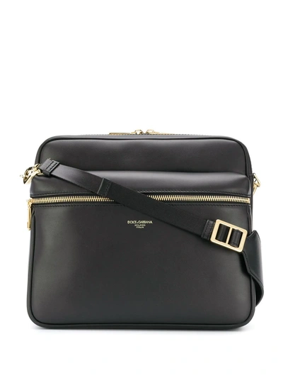 Shop Dolce & Gabbana Gothic Messenger Bag In Black