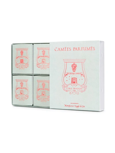 Shop Cire Trudon Joséphine Scented Cameos (pack Of 4) In White
