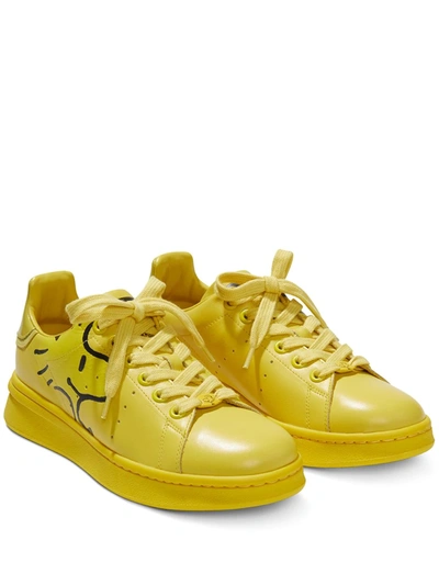 Shop Marc Jacobs X Peanuts The Tennis Shoe Sneakers In Yellow