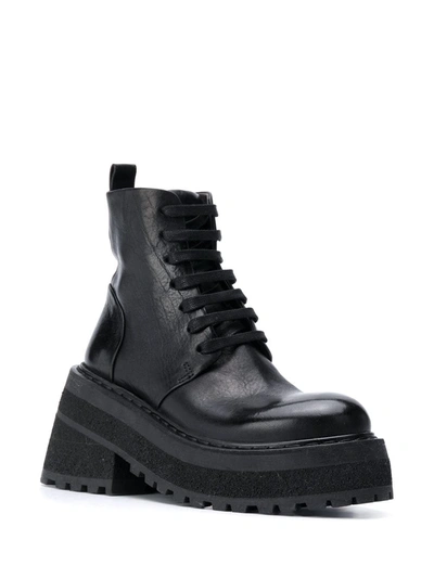 Marsèll Lace Up Chunky Boots In Black