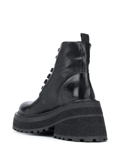 Marsèll Lace Up Chunky Boots In Black