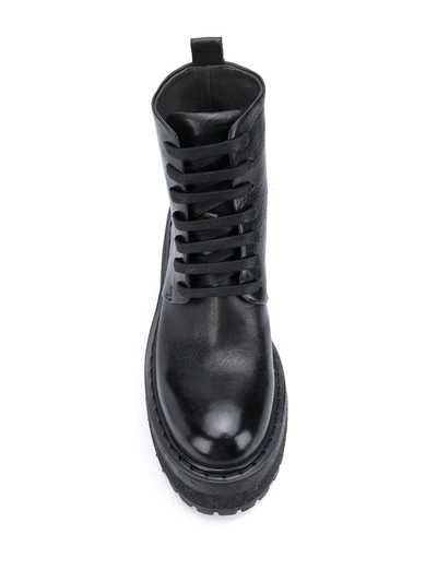 Marsèll Lace Up Chunky Boots In Black