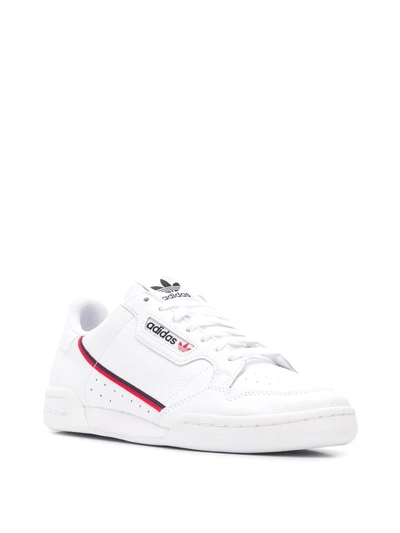Adidas Originals Men's Continental 80 Leather Low-top Sneakers In White