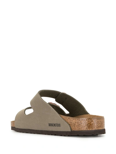 Shop Birkenstock Arizona Side Buckle Sandals In Brown