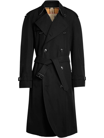 Burberry The Westminster Heritage Trench Coat In Black | ModeSens