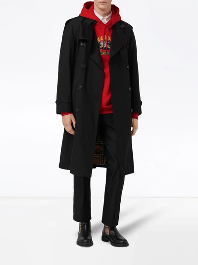 Shop Burberry The Westminster Heritage Trench Coat In Black