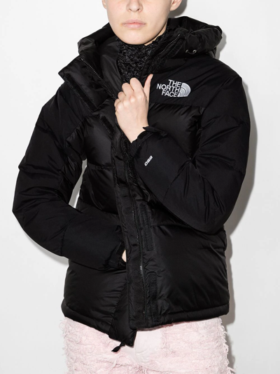 Logo-embroidered Puffer Jacket In Black