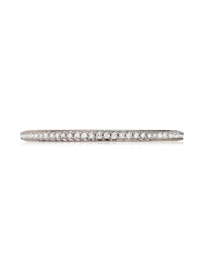 Shop Monica Vinader Skinny Eternity Diamond Ring In Silver