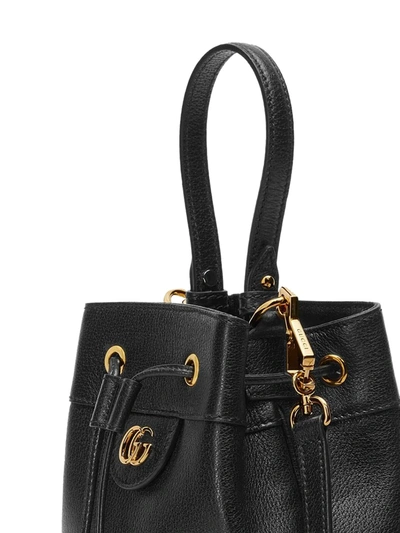 Shop Gucci Ophidia Bucket Bag In Black