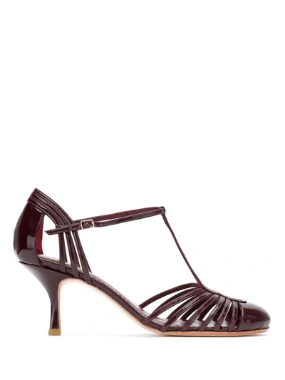 Shop Sarah Chofakian Chamonix Sandals In Red