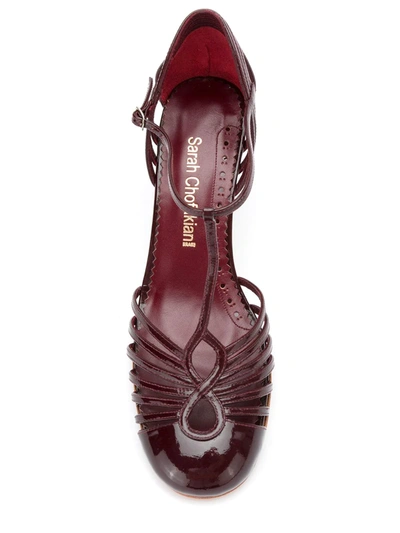 Shop Sarah Chofakian Chamonix Sandals In Red