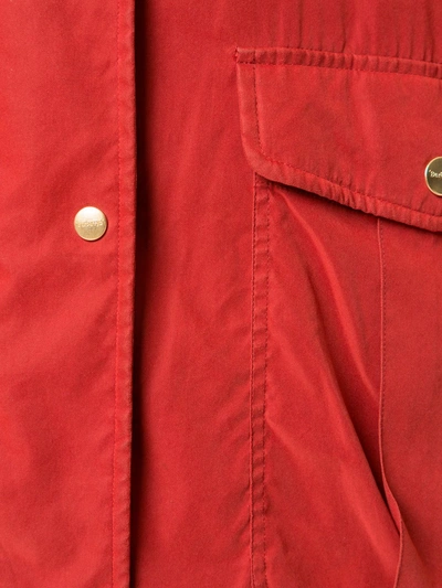 Pre-owned Burberry 1990s Zip-fastening Single-breasted Jacket In Red