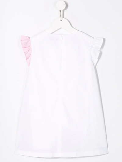 Shop Simonetta Bow Print Dress In White