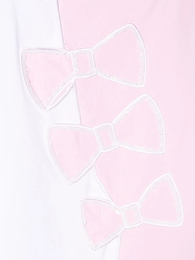 Simonetta Bow Print Dress In White