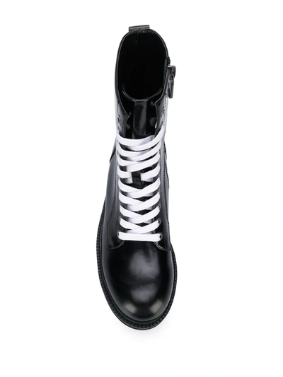 Shop Calvin Klein Jeans Est.1978 Block Heel Cargo Boots In Black