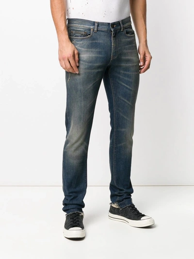 acid wash straight leg jeans