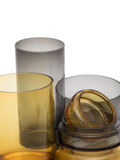 Pols Potten Caps And Jars Glass Jars (set Of 3) In Neutrals