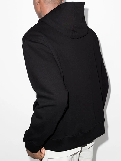 Shop Alyx Panelled Zip-up Hoodie In Black