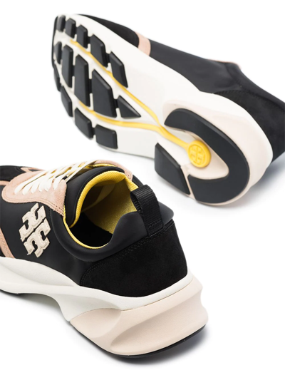 Shop Tory Burch Good Luck Low-top Sneakers In Black