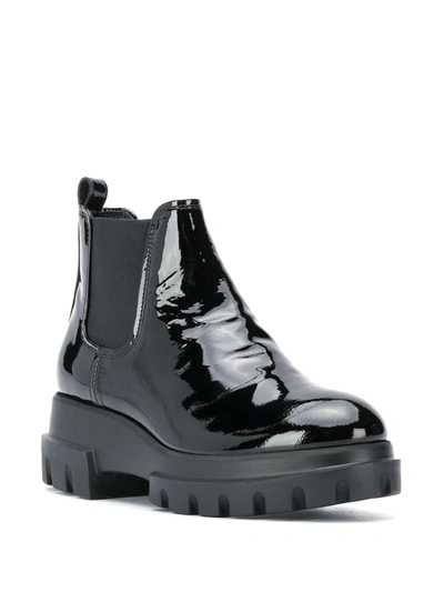 Shop Agl Attilio Giusti Leombruni Elasticated Ankle Boots In Black